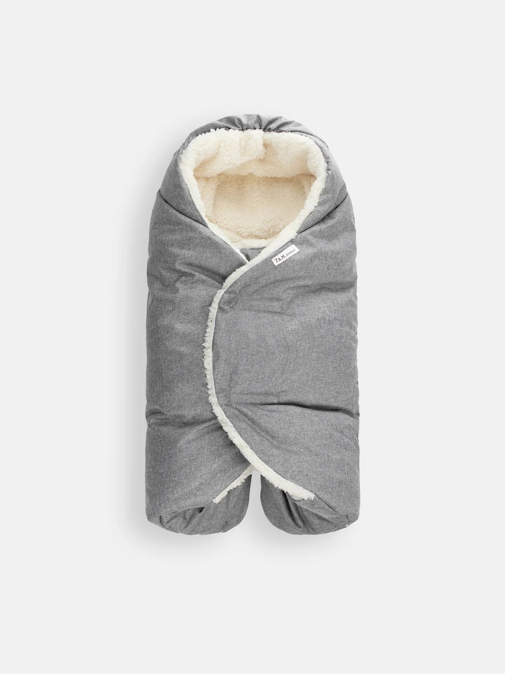 Sherpa-Lined 7AM Enfant Grey Car Seat Muff